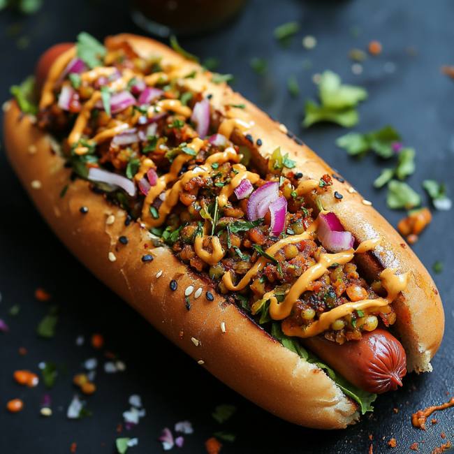 vegan hot dog